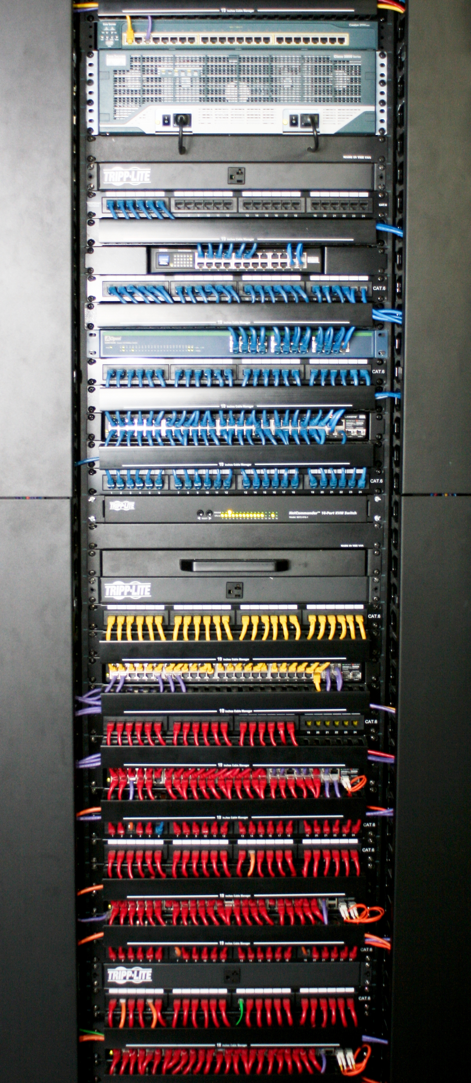 network rack.